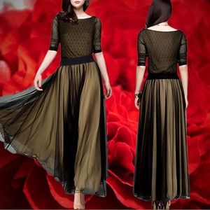 Miusol: 🤩😍Polka Dot 2/3 sleeve Maxi Dress 🔥💃🏽